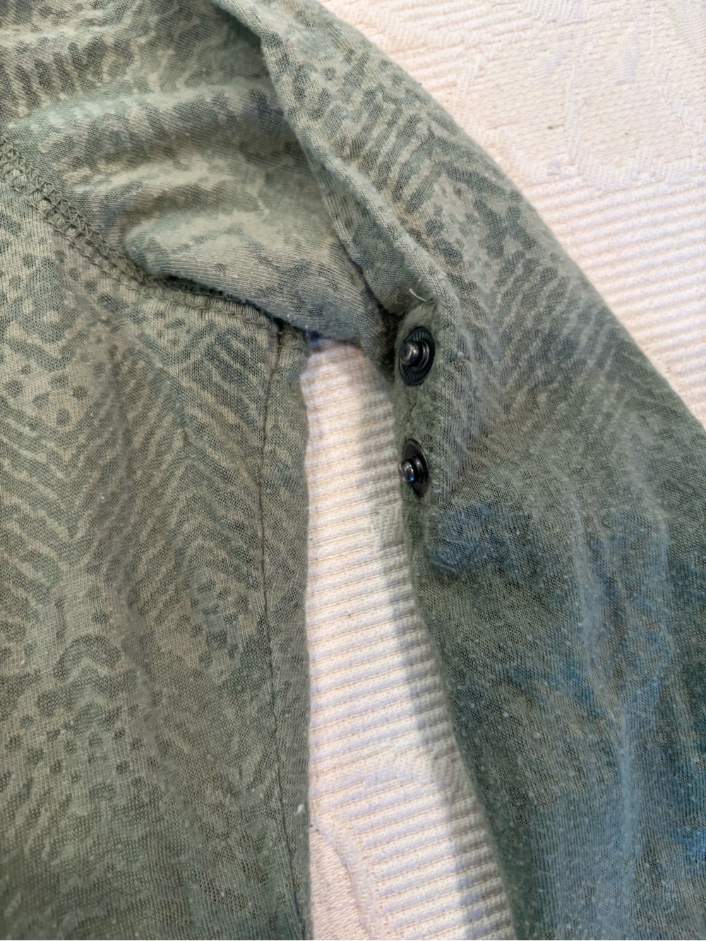 Athleta Sage Green Hooded V-Neck Tunic - Picture 5 of 6